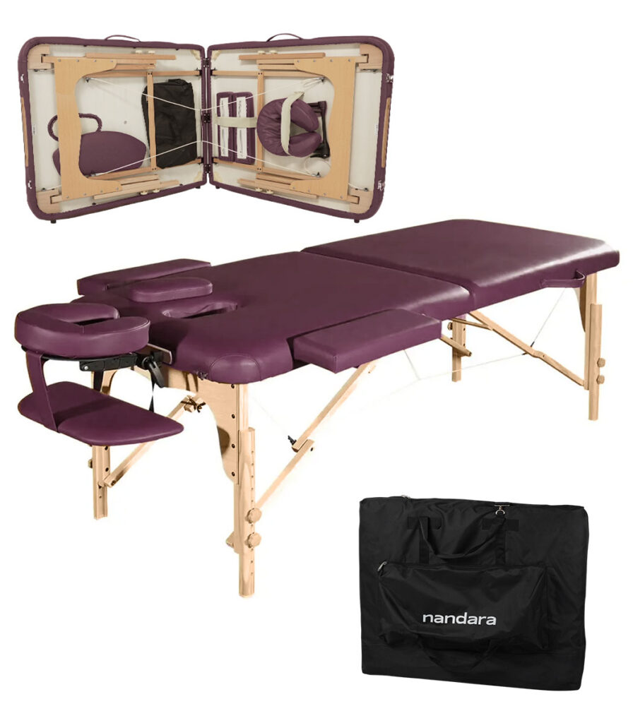 Table de massage pliante bois – FLOW