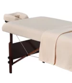 Ensemble drap (3 pièces) en flanelle pour table de massage