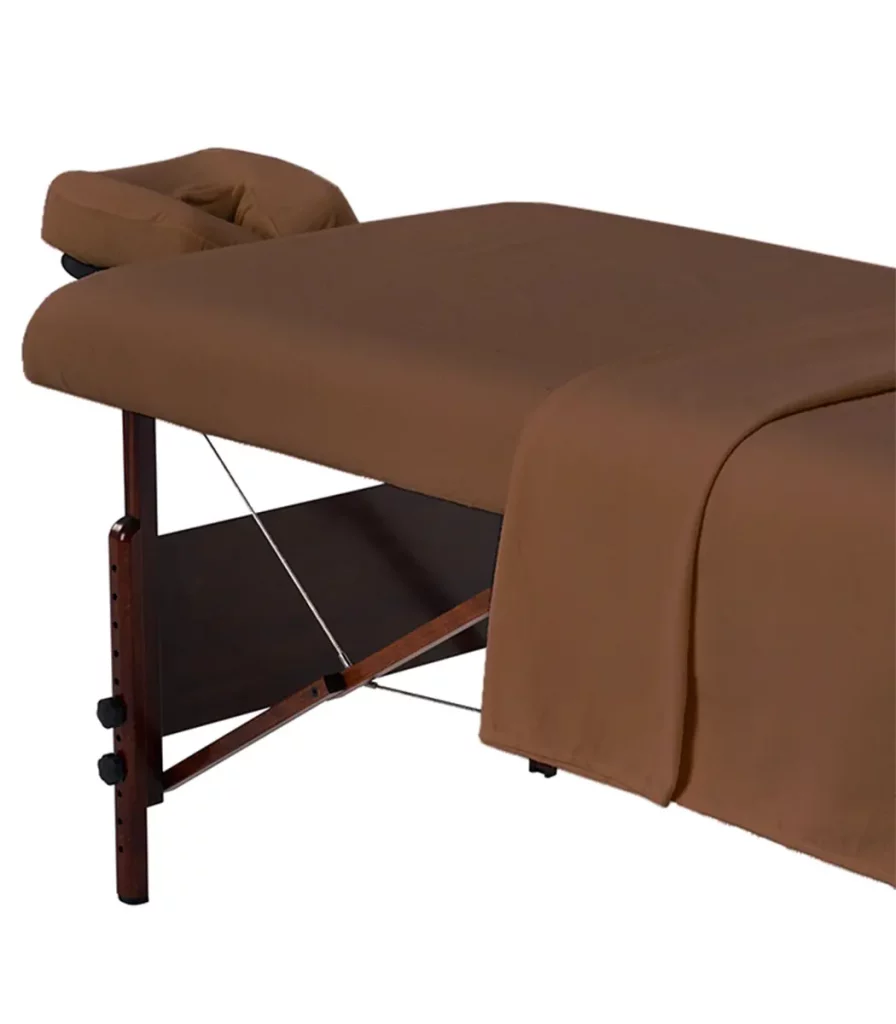 Ensemble drap (3 pièces) en flanelle pour table de massage