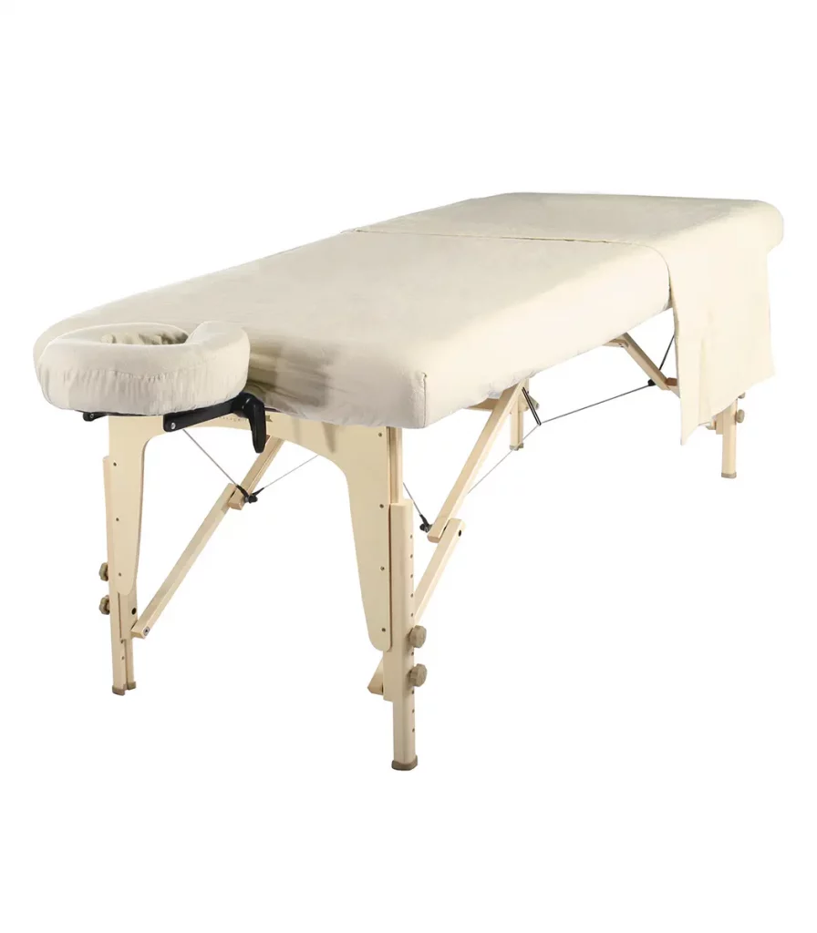 Ensemble drap (3 pièces) en microfibre pour table de massage