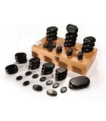 Lot de 45 pierres de massage