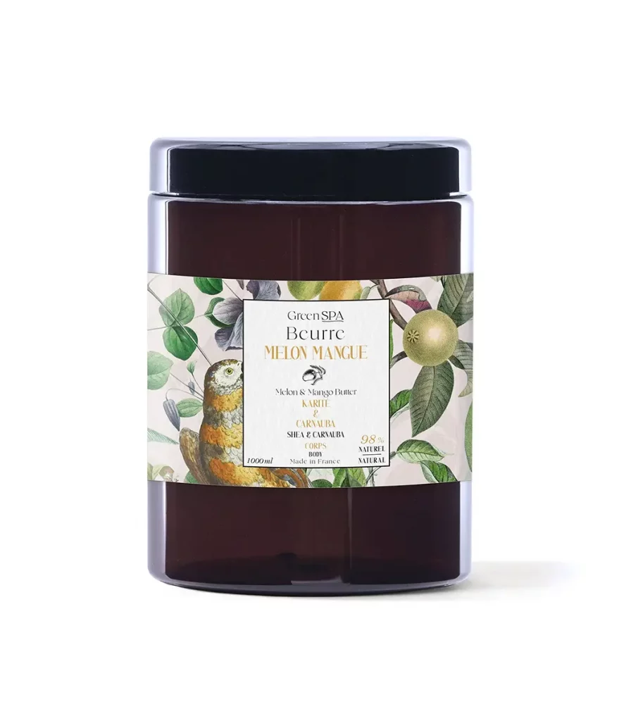 Melon and mango massage butter