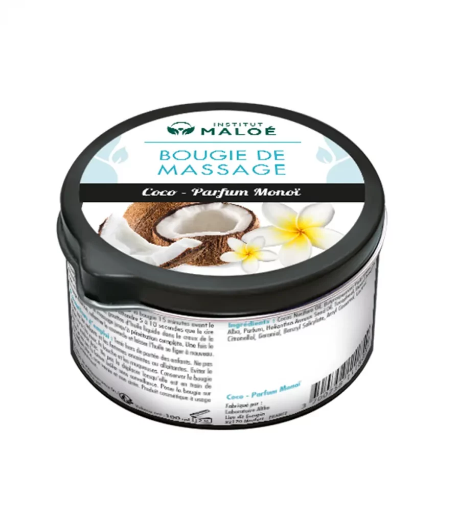 Massage candle with organic essential oils