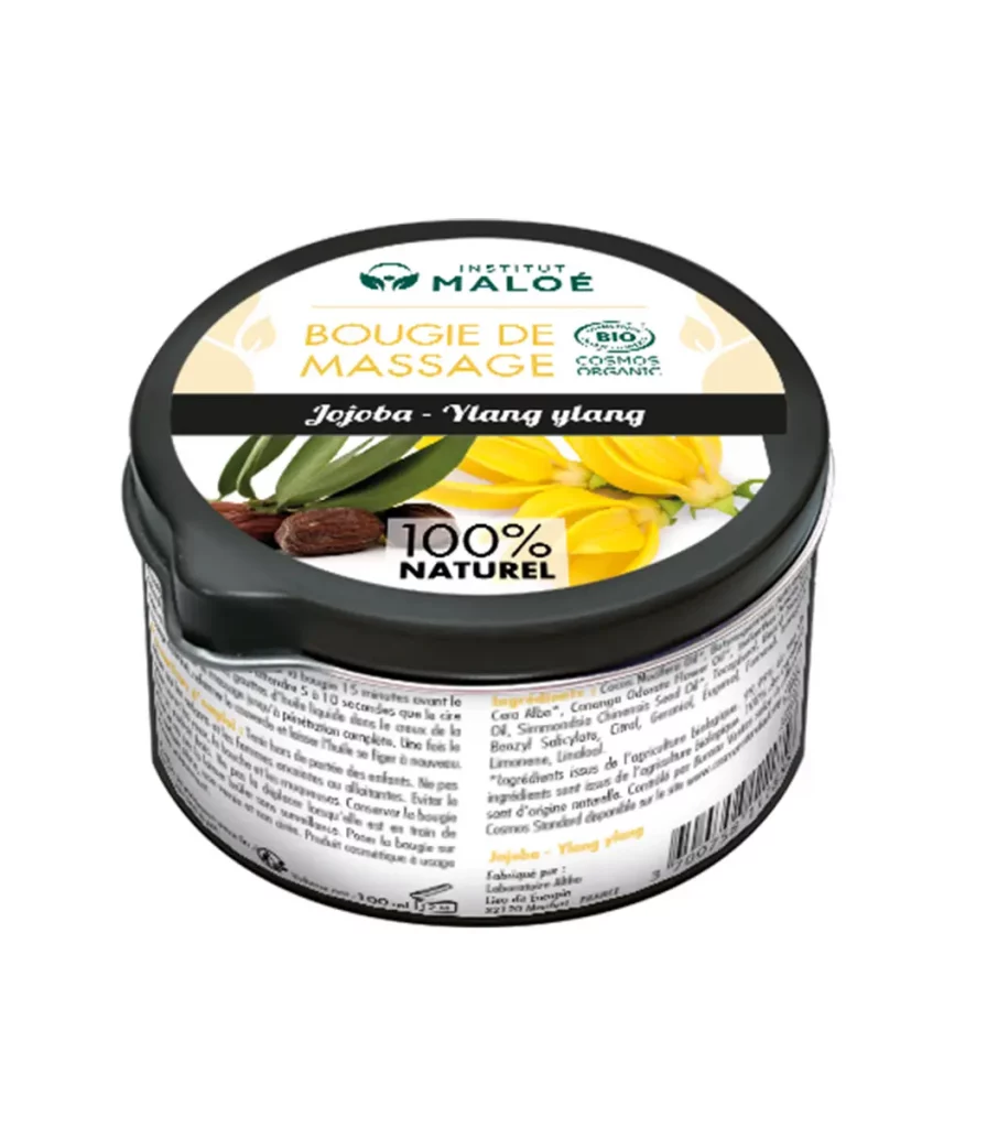 Massage candle with organic essential oils