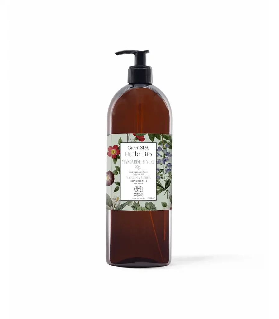 Green Spa Organic Massage Oil Mandarin & Yuzu