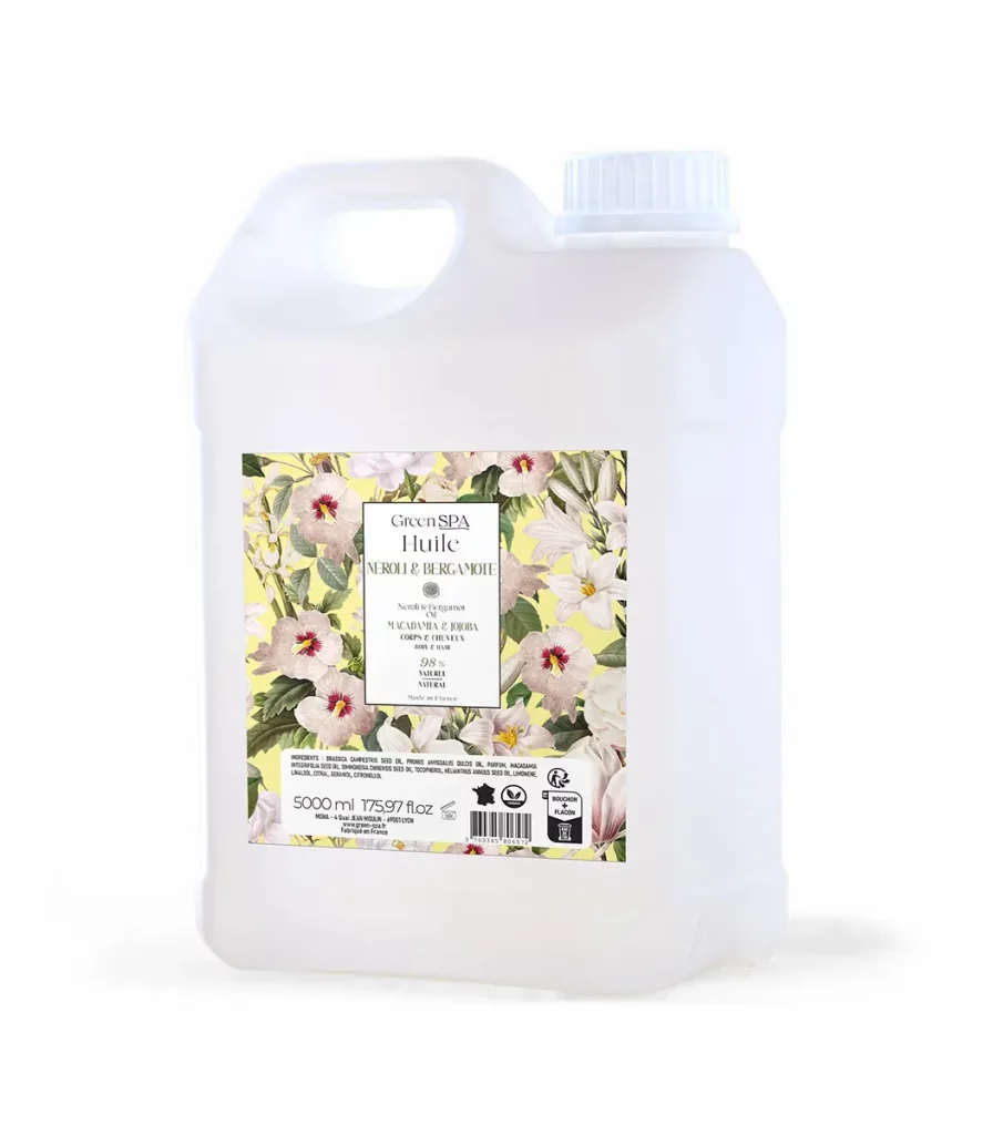 Huile de massage Green Spa Néroli & Bergamote