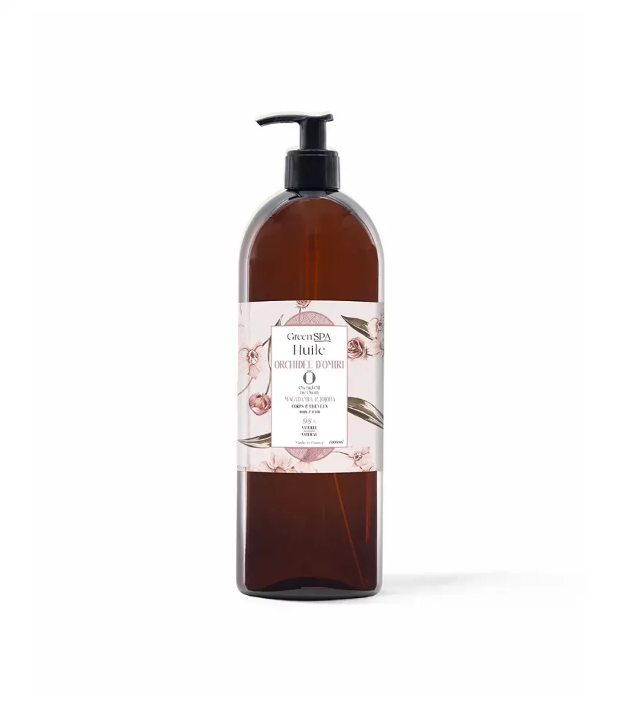 Huile de massage Green Spa Orchidée par Omiri