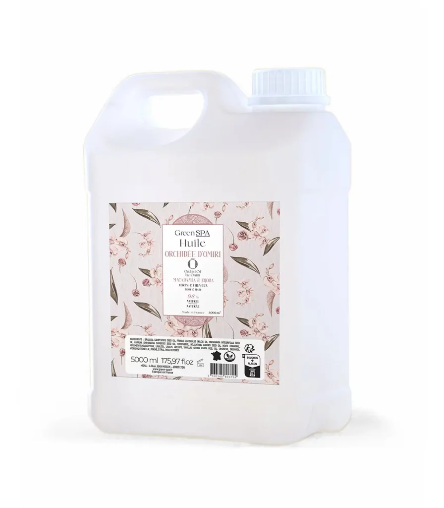 Green Spa Orchid massage oil by Omiri