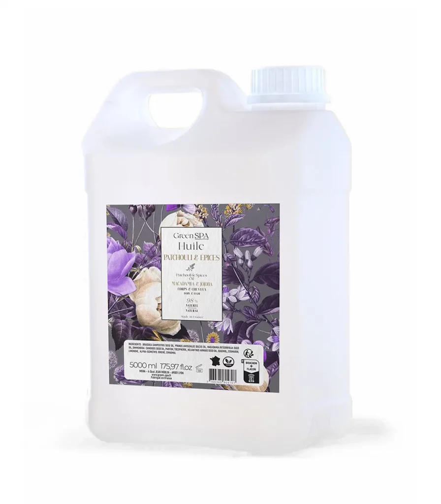 Huile de massage Green Spa Patchouli et Epices