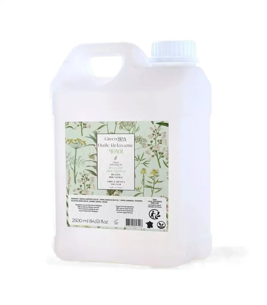 Huile de massage BIO Monoï CBD