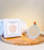 Porte encens fleur de vie en selenite diametre 9cm