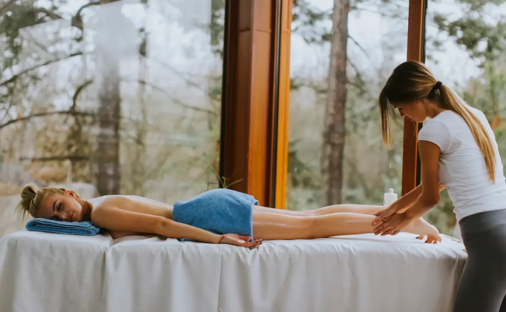 décoration salon de massage noel