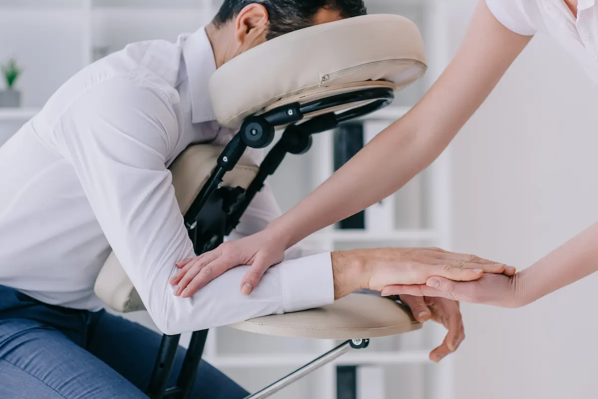 chaise de massage assis